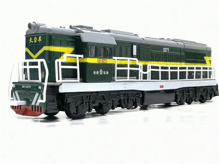  High simulation 1:50 locomotive alloy modelmetal sound and light back to the car modelboy toyschild