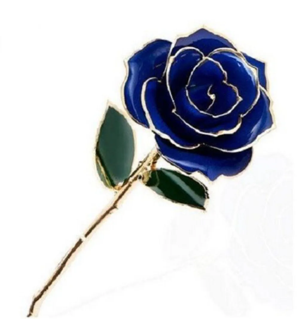 Hot sell Genuine Rose Preserved Dipped in 24K Gold Rose Gifts for her