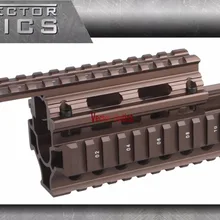 Векторная оптика AK RIS Handguard Quad Rail system Mount fit AK 47& 74 Жженый бронзовый цвет для лазерного фонарика прицел винтовки прицелы