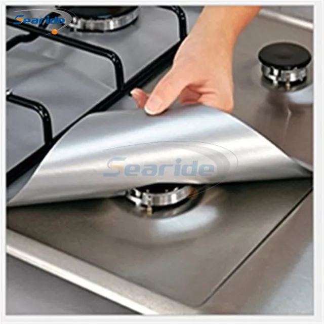 Special Offers 4PCS Reusable Non-stick Foil Gas Range Stovetop Burner Protector 27*27cm Liner Cover For Cleaning Kitchen Tools Special Offers 4PCS Reusable Non-stick Foil Gas Range Stovetop Burner Protector 27*27cm Liner Cover For Cleaning Kitchen Tools