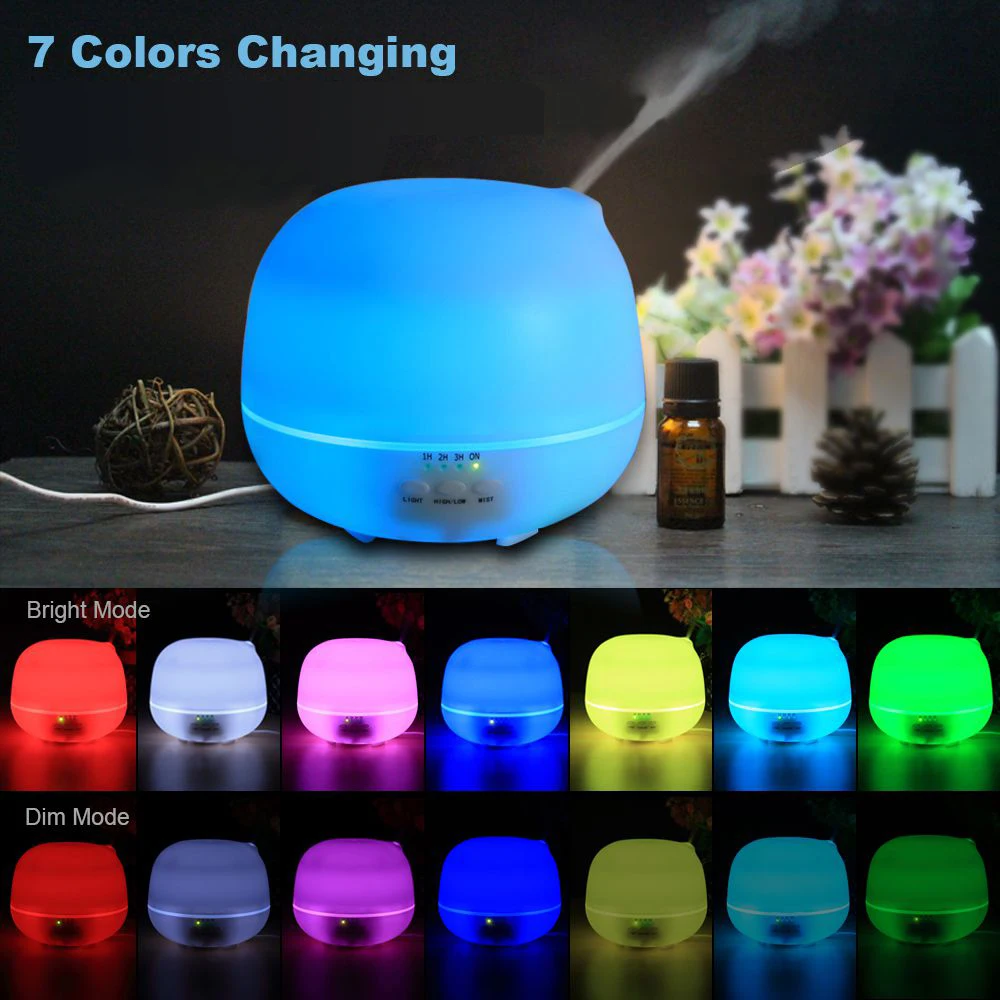 

DCONG Humidifier Oil Diffuser With LED Color Changing Night Lamp Aroma Diffuser Mistmaker Humidificador 500ml Air HUmidifier