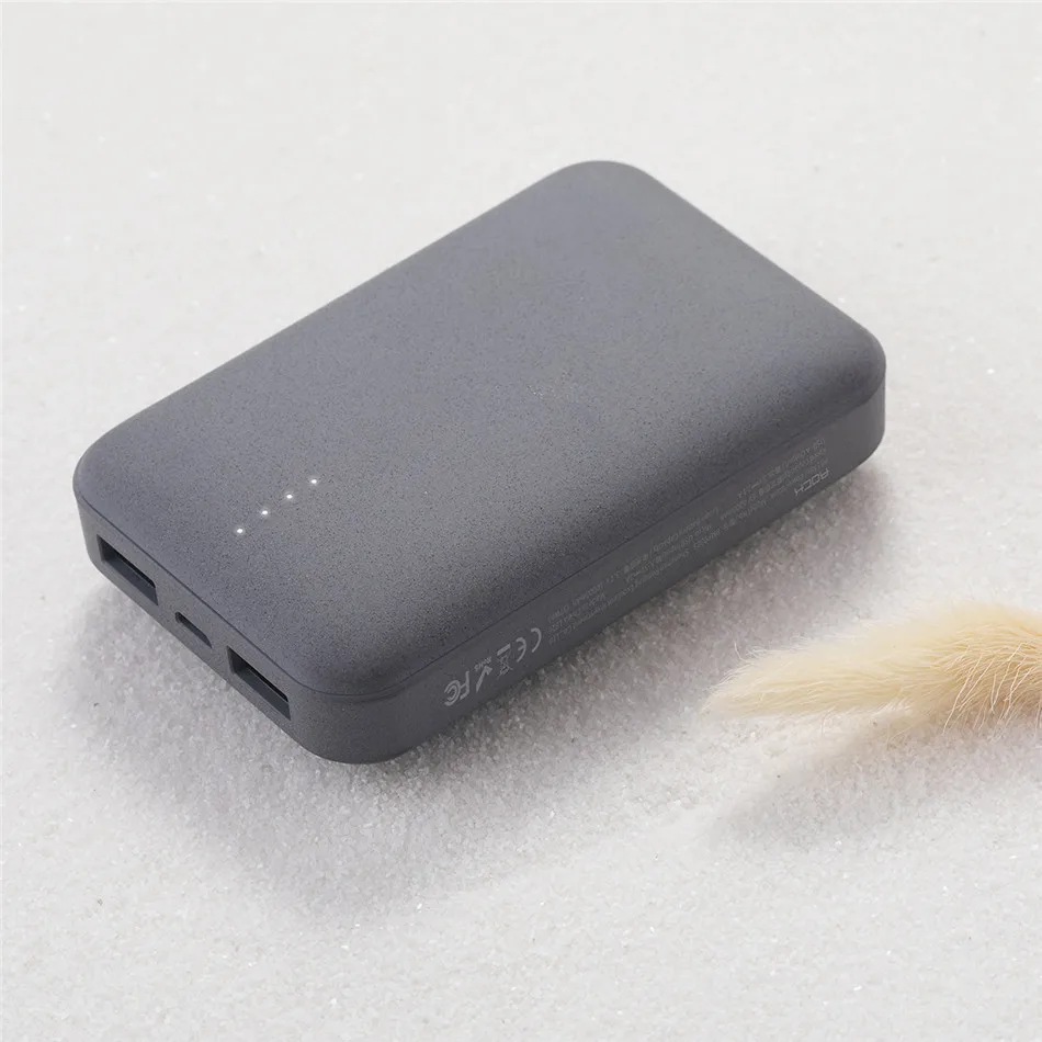 ROCK Mini 10000 mAh портативное ультратонкое полимерное зарядное устройство для iPhone SamSung Xiaomi huawei и других устройств