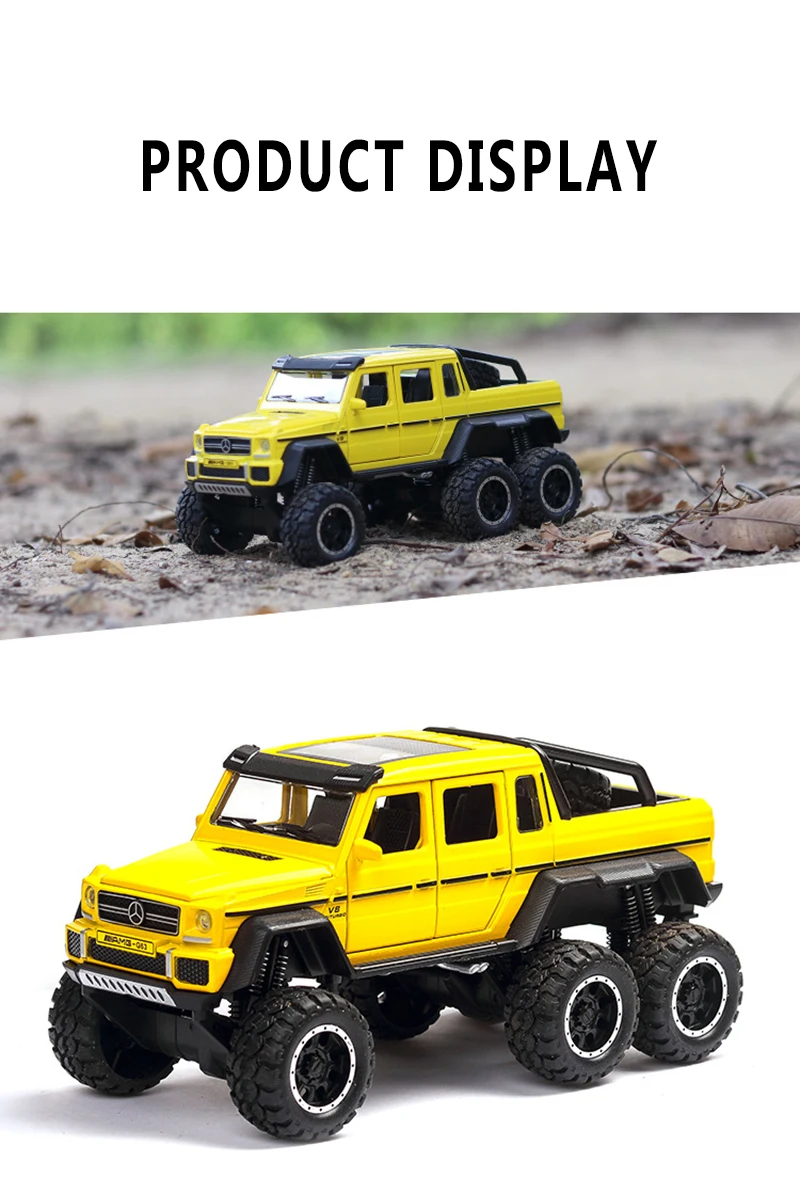 XA3210 big foot Mercedes-Benz g63 пикап шесть колес литая модель машины модель внедорожника модель игрушечный автомобиль модели автомобилей модель автомобиля модель машины модели машин коллекционные машинки