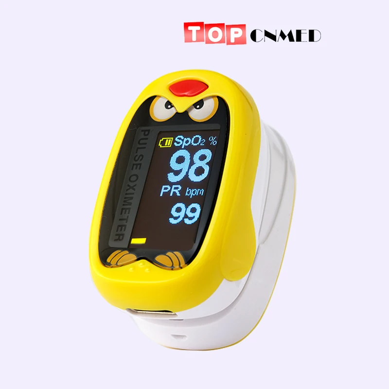 Professional OLED Pediatric Pulse oximeter for Child Kids 1 12 years