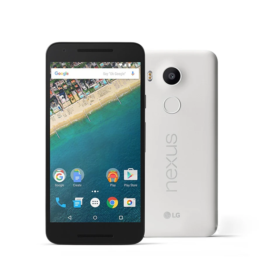 Разблокированный телефон LG Nexus 5X H791 5,2 дюйма 2 Гб ОЗУ 16 Гб/32 ГБ распознавания отпечатков пальцев