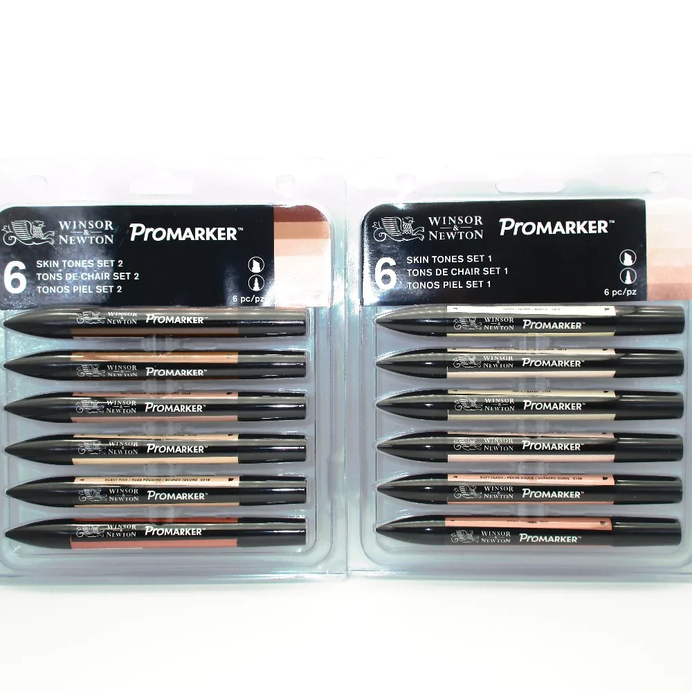 Winsor& Newton Promarker набор тонов кожи двойной наконечник на спиртовой основе быстросохнущие маркеры