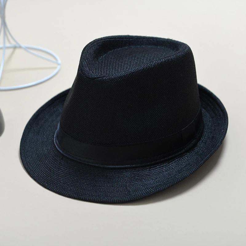 Унисекс соломенная Fedora Солнцезащитная Панама Trilby Crushable мужские Леди Складной Путешествия с черным поясом Лидер продаж кепки