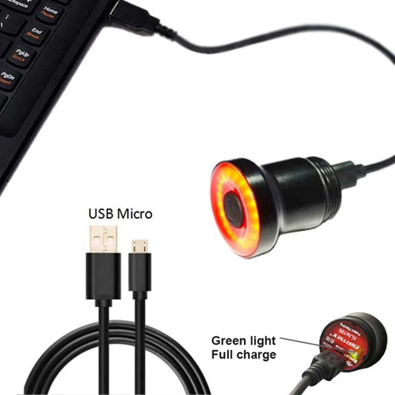Top Intelligent USB Rechargeable Bicycle Rear Light Cycling LED Taillight Waterproof MTB Road Bike Tail Light Lamp Seatpost Tube 6 Top Intelligent USB Rechargeable Bicycle Rear Light Cycling LED Taillight Waterproof MTB Road Bike Tail Light Lamp Seatpost Tube 6