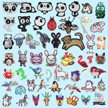 ZOTOONE – Patch Animal mignon pour vêtements, fer à repasser sur les patchs de couture brodés, Badge en tissu, accessoires pour vêtements de bricolage G