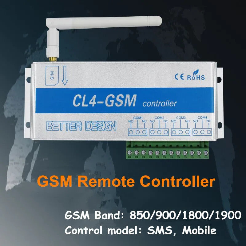 

3pcs/ Lot Genuine 4 Road CL4-GSM GSM Mobile Phone Remote Controller Server Routers Timing controller