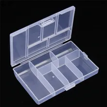 Multifunction Jewelry Organizer Storage Box Case Plastic Transparent Coin Pill Jewelry Storage Box Case Organizer Tool