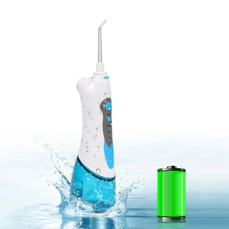 Cordless Oral Irrigator Portable Rechargeable Tooth Cleaner Whitening With 3 Modes Dental Water Jet Tips, Travel And Home Use