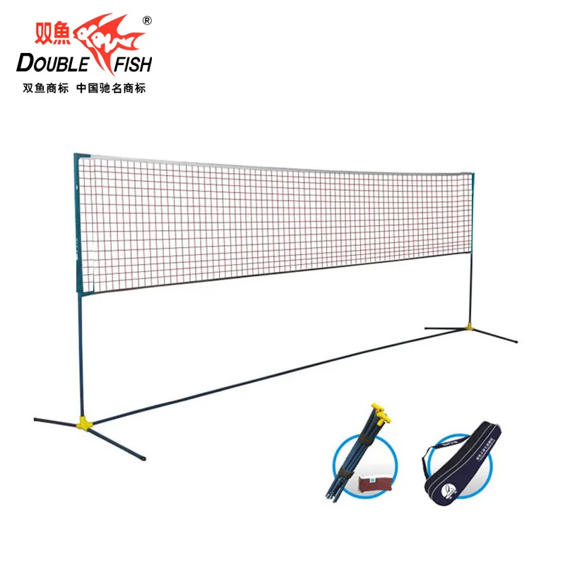 freeshipping 6M easy folding badminton net frame portable standard