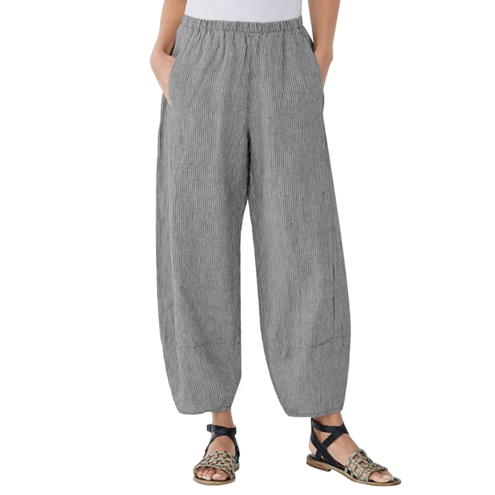 

Plus Size Summer High Waist Pants Women Streetwear Loose Trousers Women Causal Pants Gothic Women Clothes 2019 Trousers