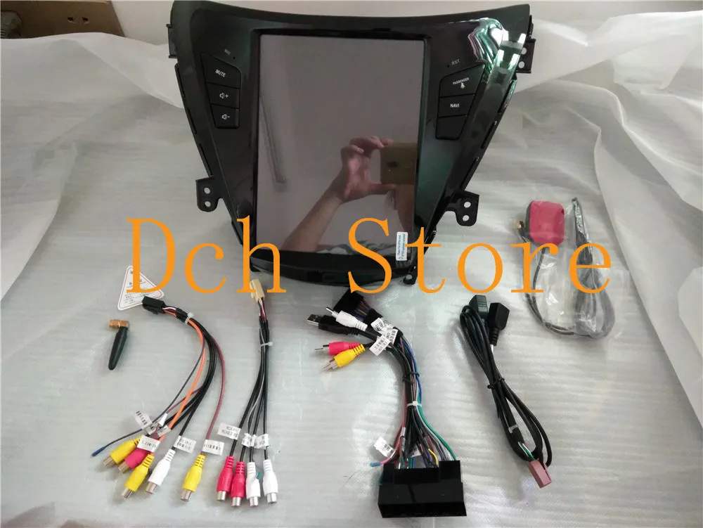 10,4 ''Тесла стиль Android 8,1 автомобильный DVD gps плеер для hyundai elantra Avante 2011 2012 2013 PX6 CARPLAY Радио Навигация