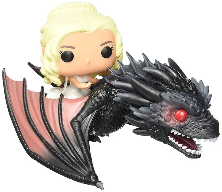 Песнь Льда и Огня Игра престолов ночной король ледяной VISERION daeneris аттракционы Drogon Аниме ПВХ Фигурки игрушки аниме фигурки - Цвет: 18cm