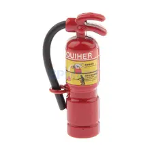 1:12 Масштаб красный огнетушитель Миниатюрный Кукольный домик аксессуары