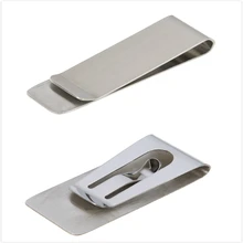 Модные мужские металлические зажимы для денег из нержавеющей стали для мужчин и женщин кошелек для карт Ультратонкий карманный зажим держатель