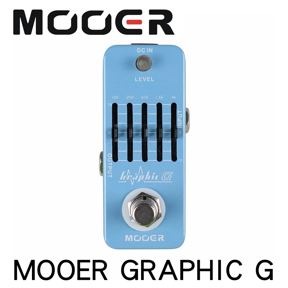 

MOOER MEQ1 Графический G гитарная педаль мини Эквалайзер гитарный эффект педаль 5-полосный эквалайзер настоящий обход полностью металлический корпус