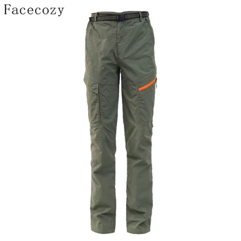 

Facecozy Men Summer Outdoor HIking & Fishing Pants Quick Dry Climbing Calca Breathable UV Hunting Pesca Trousers Plus Size 4XL