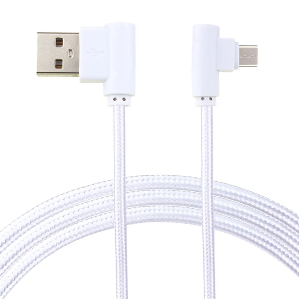 Кабель Micro USB EPULA 0 25 м в нейлоновой оплетке 90 градусов под прямым углом 2 А