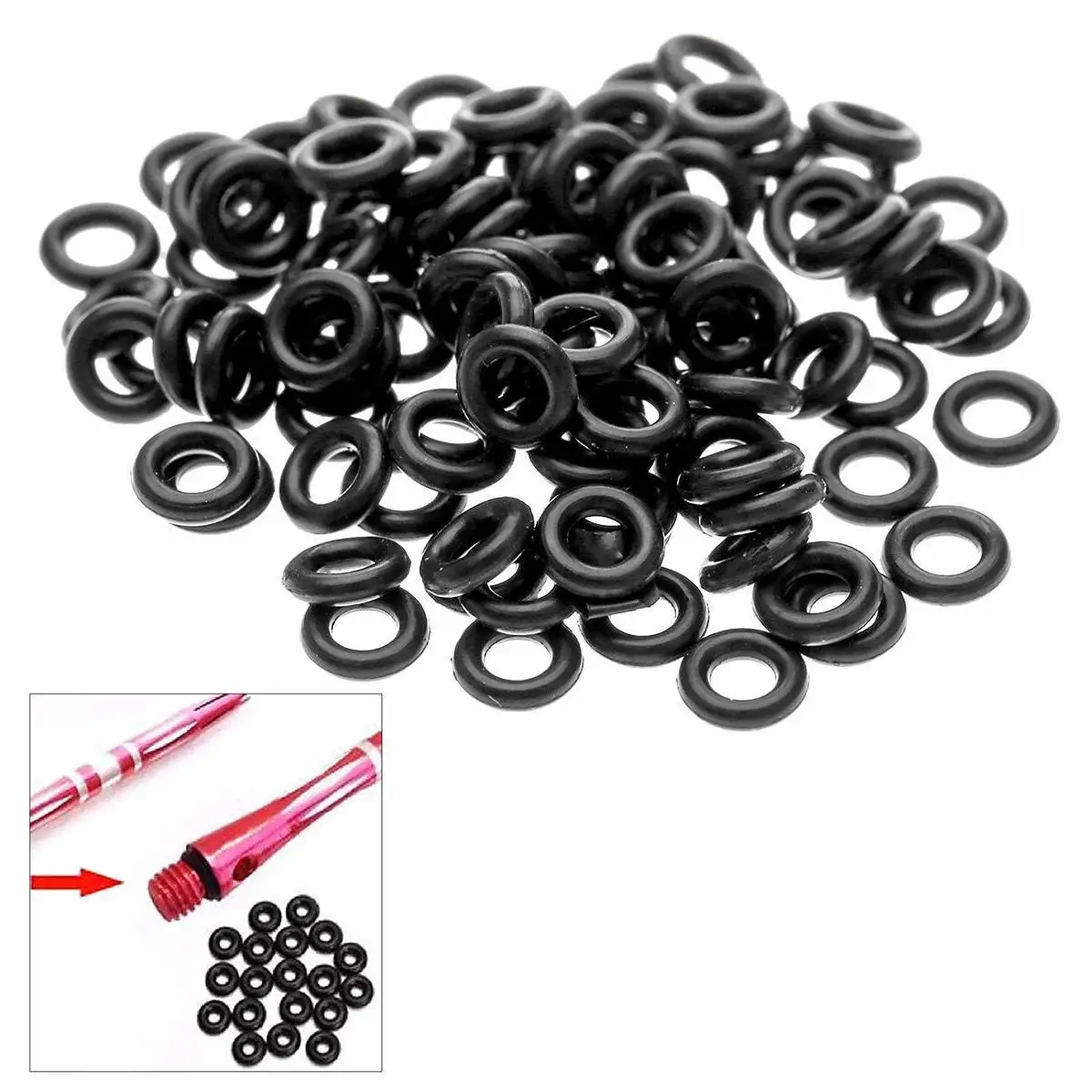 Professional 1pcs Darts Shafts O Ring Installer Dart Tools Dart Accessories With 60PCS O Ring