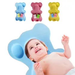 Детская ванночка Нескользящие губчатый коврик Симпатичные Твердые медведь Коврик для ванны с мультипликацией мама должна для ухода за