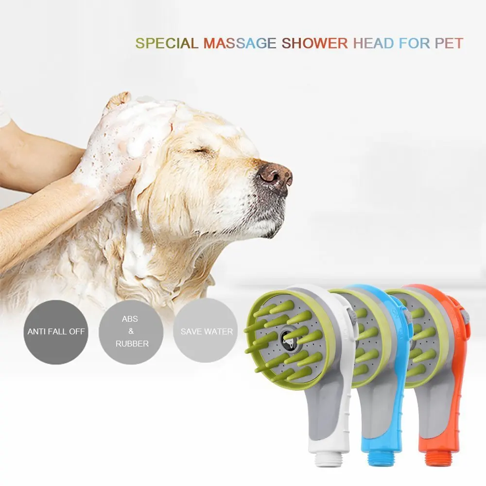 Dog Bathing Tool Shower Head Comfortable Pet Massage Comb Water tap Washing Bath Sprayers
