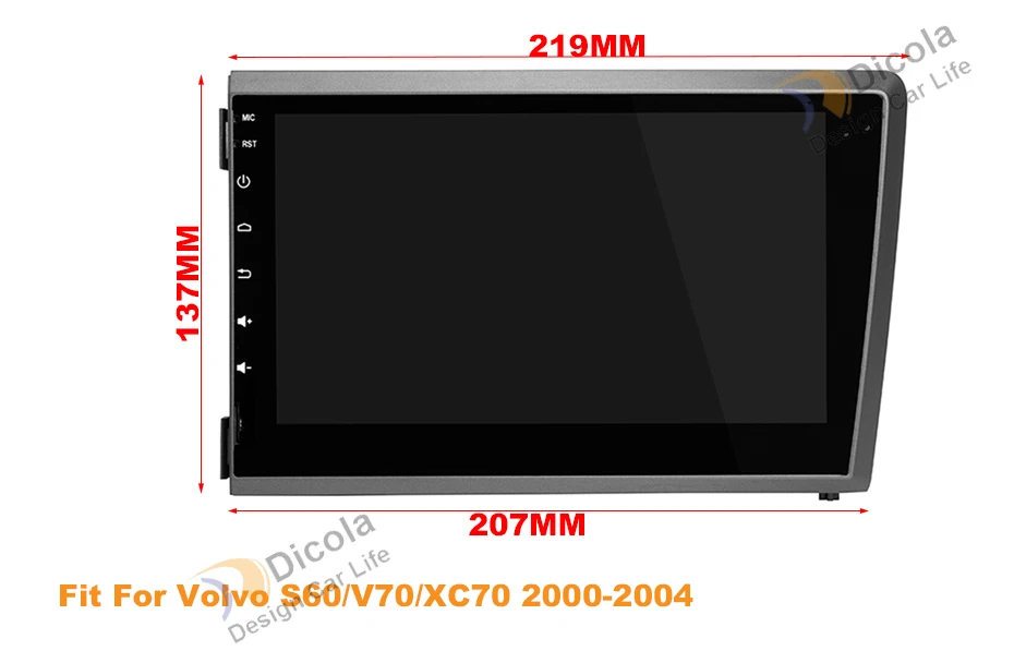 Excellent 4+32G Octa Core Android 9 Car DVD Player For Volvo VOLVO S60 V70 XC70 Radio Stereo GPS Navigation Auto Multimedia Head Unit Wifi 0