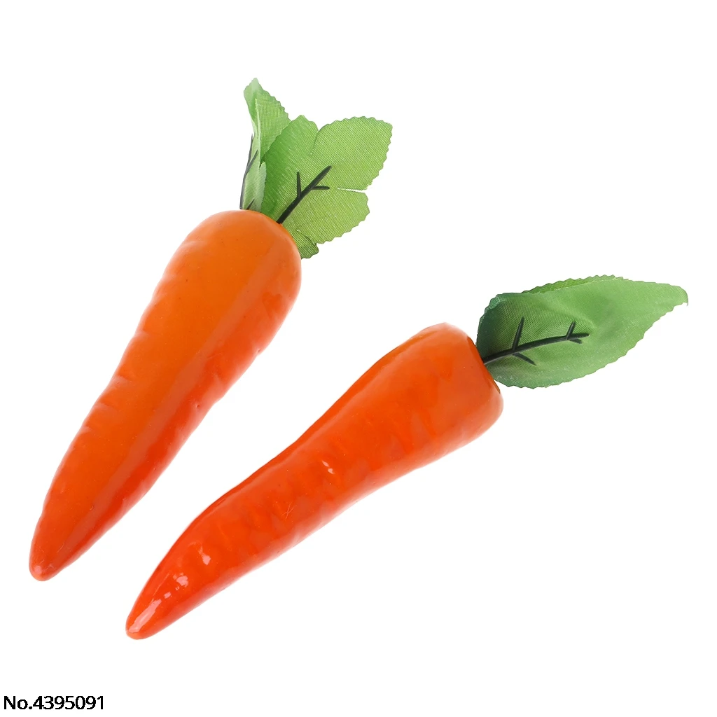 Lifelike Artificial Carrot Simulation Fake Vegetable Photo Props Home