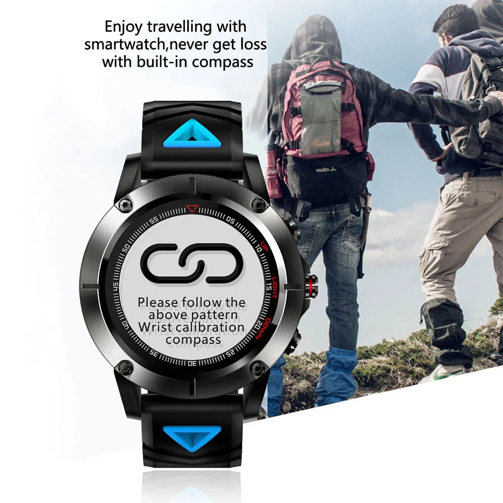 

Timethinker G01 Smart Watch Fashion for Men GPS Location Blood Pressure Heart Rate Sleep Monitor Fitness Tracker Waterproof IP68