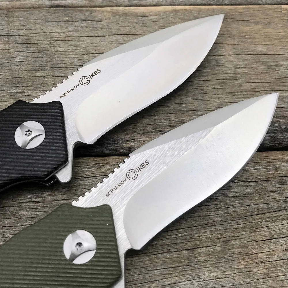 LDT A2 Folding knife 9Cr18Mov Blade G10 Handle Bearing Military Camping Tactical Outdoor Knife Survival Pocket Hunting EDC Tool