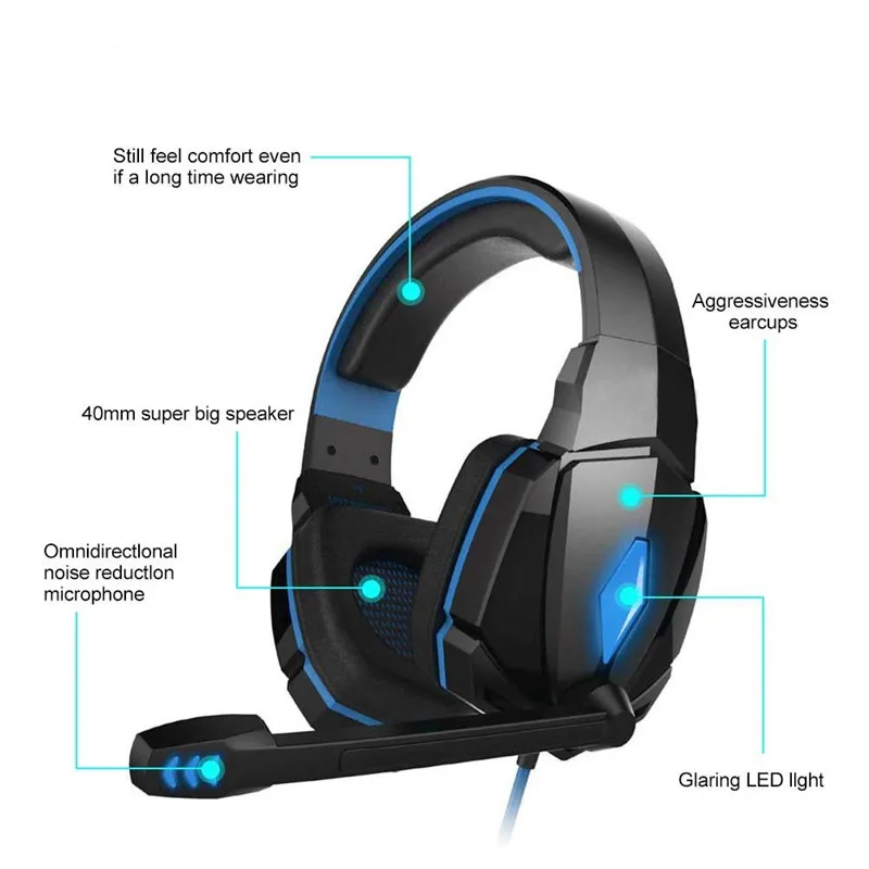 Corotos  Audifonos Gamer PS4 G2000 PC COMPUTADORA microfono cascos gaming  G4000