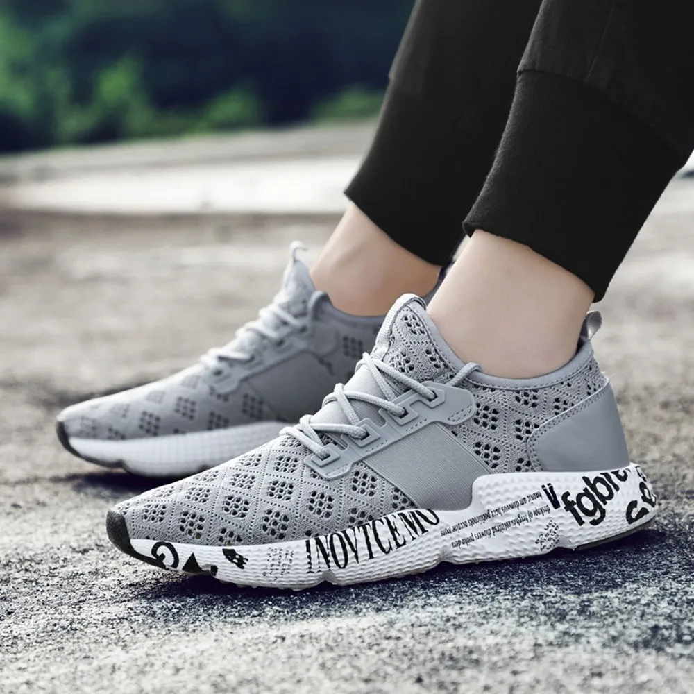 Breathable lace-up Sneaker Sport Shoes For Men Running Shoes Mesh Breathable Sneakers chaussure homme sport #090520