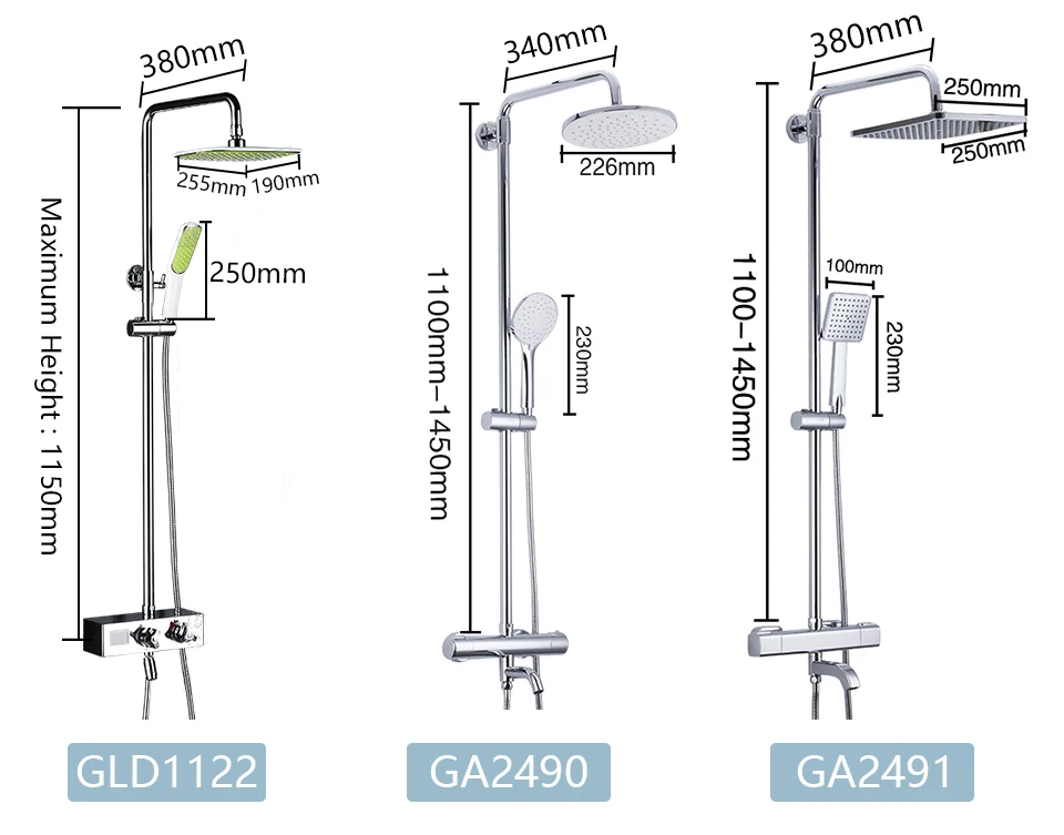 GAPPO Душевая система с автоматическим управлением термостатом, смесители для душа, водопад, смеситель для ванны, смеситель для ванны, дождевой душевой набор