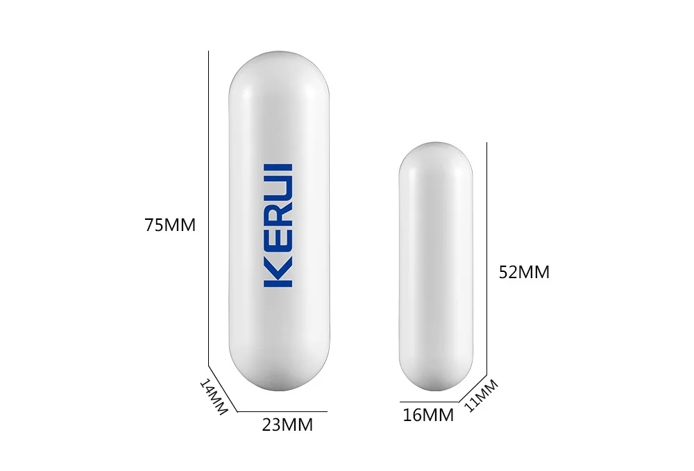 KERUI, беспроводной дверной зазор, окно, магнитный датчик, детектор, напоминание о открывании двери 433 МГц, домашняя система охранной сигнализации