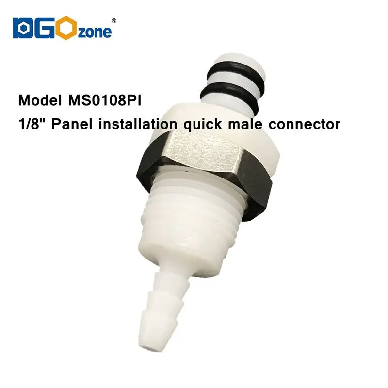 1/" пластиковый быстрый соединитель монтажный соединитель панели с обратным клапаном соединитель шланга - Цвет: MS0108PI