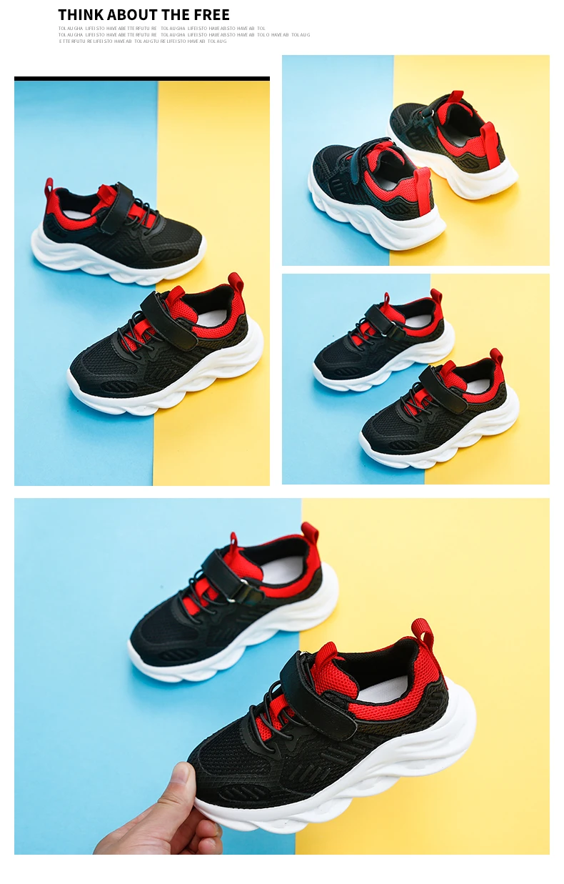 Bakkotie/2019 Детская осенняя спортивная обувь для мальчиков Модный дышащий сетчатый черный повседневная обувь новые белые кроссовки для