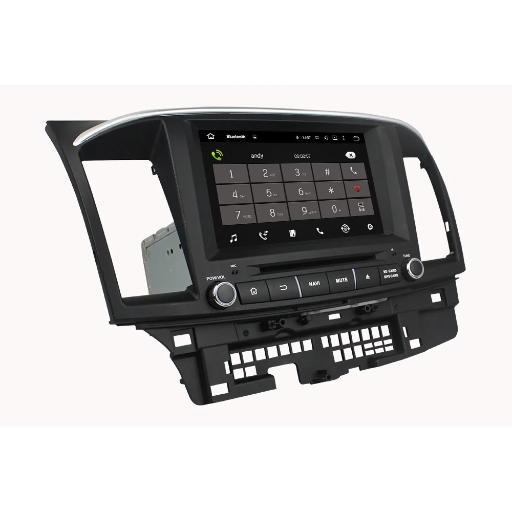 Best 8" Android 8.1 Car Radio DVD GPS Multimedia Head Unit for Mitsubishi Lancer 2010-2015 With 2GB RAM Bluetooth WIFI Mirror-link 1