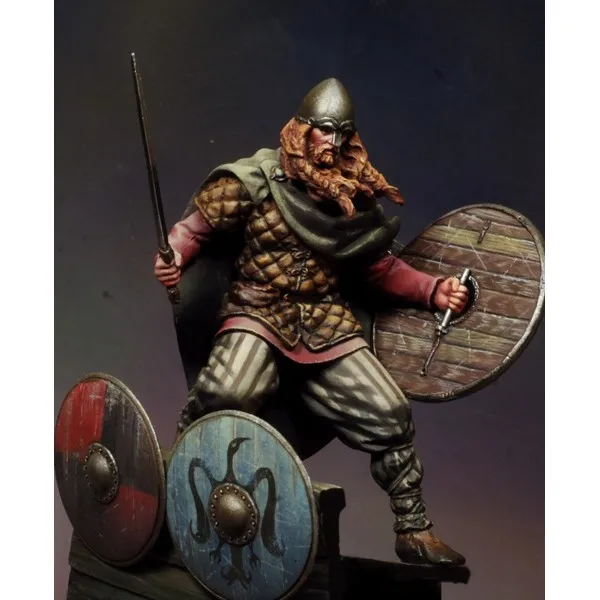 

New Unassembled 1/24 75mm fantasy VIKING WARLORD 75mm Resin Kit DIY figure Unpainted resin model