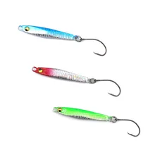 Histollure 5 pçs/lote metal jigging isca de pesca com único gancho 2.5g 6g mini jig duro isca colher isca pesca equipamento