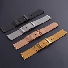 neway Stainless Steel Milanese Watch Band Strap Wrist Watchband Wristwatch Buckle Black Rose Gold Silver 18mm 20mm 22mm 24mm 20mm 22mm 24mm milanese watchband universal stainless steel watch band wrist strap replacement belt bracelet black silver tool