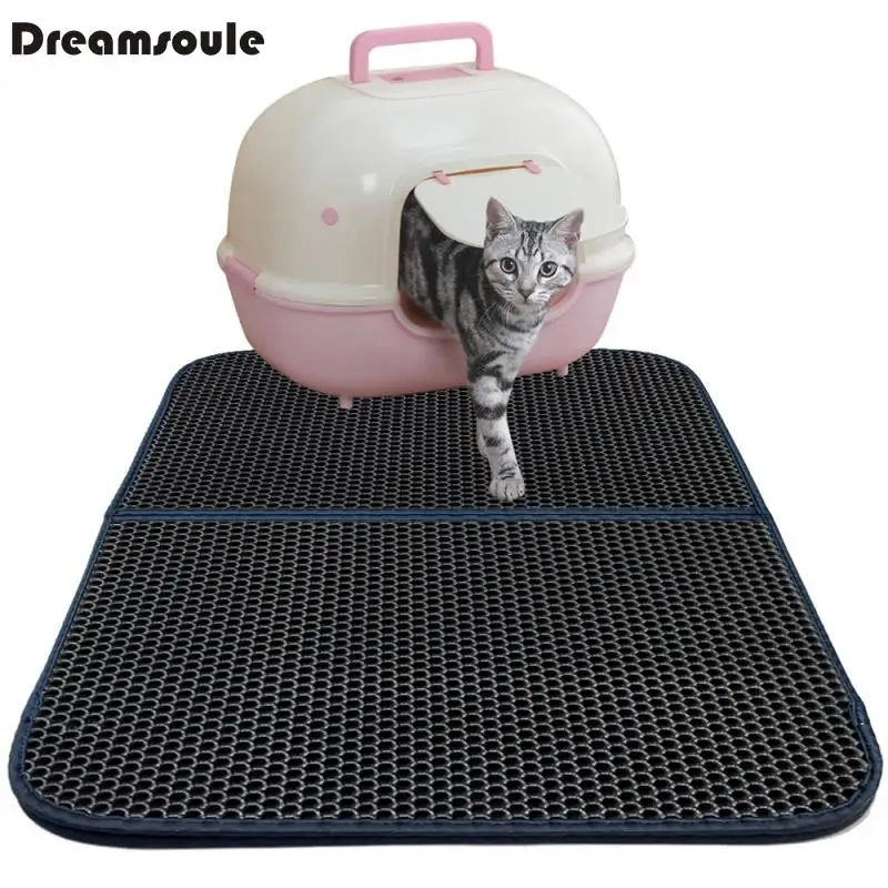 DREAMSOULE Double Layer Cat Litter Mats Trapper Mat Non toxic