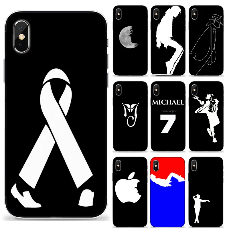 

iphone 7 plus phone case MJ Michael jackson Do Telefone para iPhone 4 5 6 7 s 8 Plus X XR Max Coque Silicone cidade Capa
