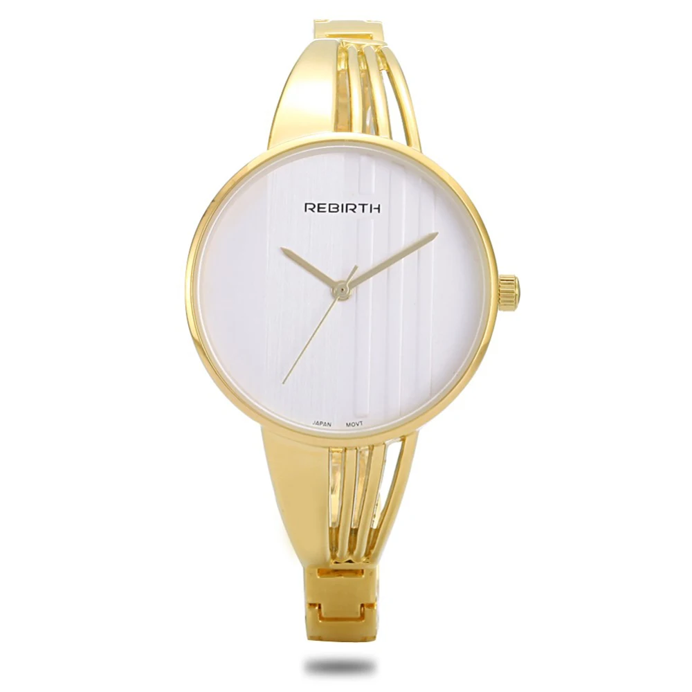 

2018 New arrival Rebirth brand golden luxury quartz ladies dress wristwatches Elegant dress gift women watch clock Relojes mujer