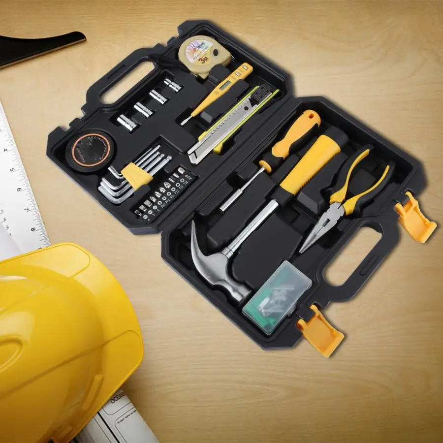 105057 ручной инструмент набор Professional гаечные ключи коготь молоток электрические клейкие ленты набор инструментов для дома DIY ремонт дома