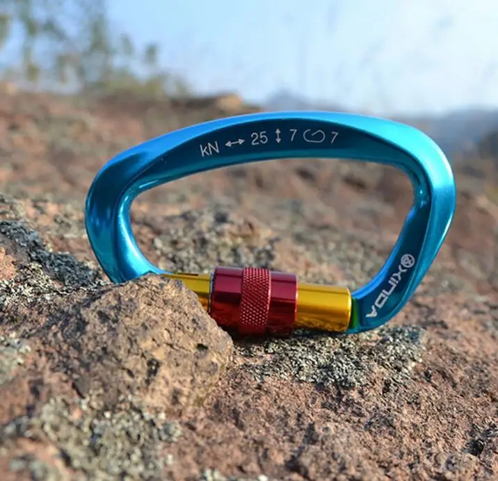 NEW XINDA 25KN Professional Safety Master Lock D Buckle Climbing Lock Carabiner Rock Climbing Buckle Equipment Outdoor Tool NEW XINDA 25KN Professional Safety Master Lock D Buckle Climbing Lock Carabiner Rock Climbing Buckle Equipment Outdoor Tool