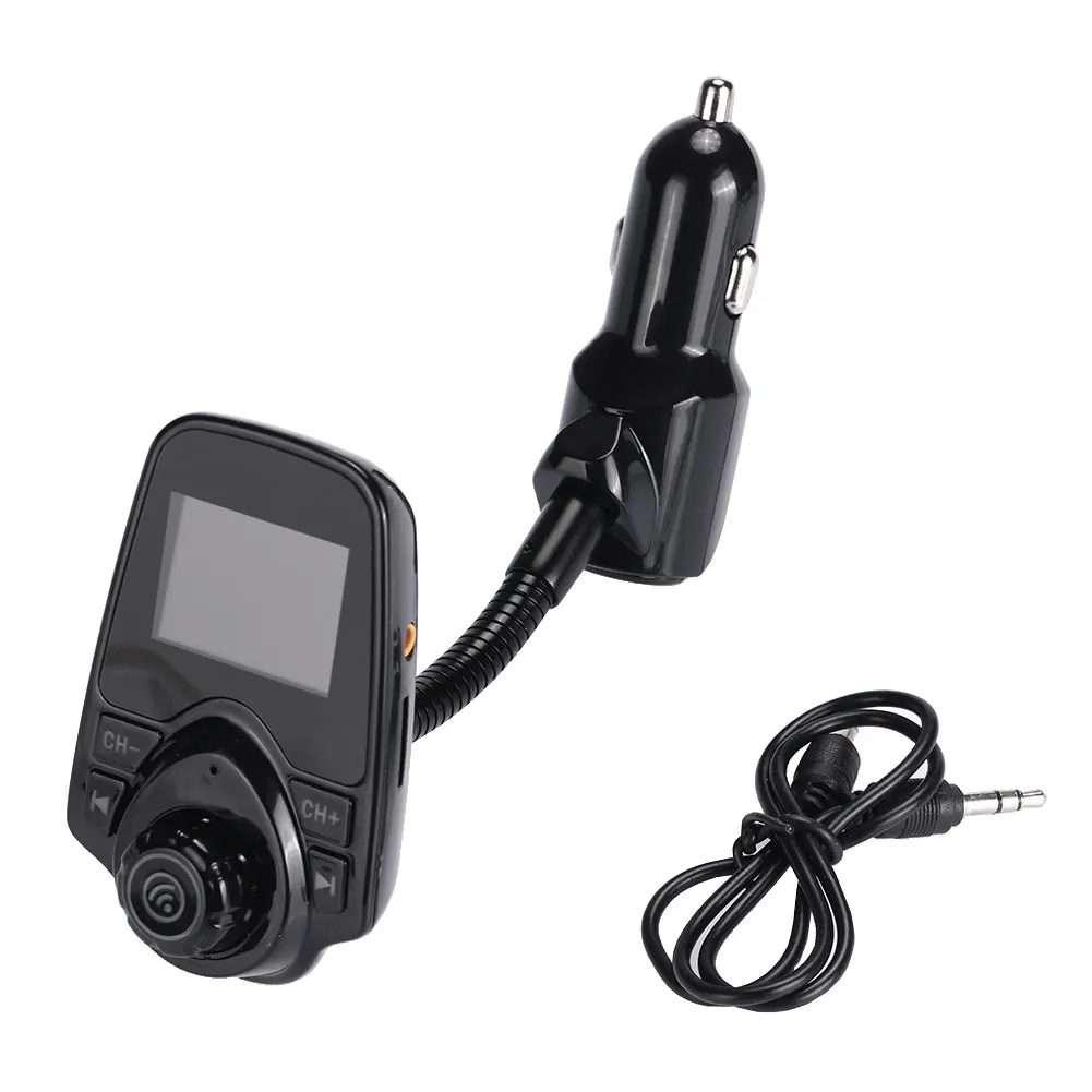 VEHEMO Bluetooth fm-передатчик аудио автомобиля mp3 плееры беспроводной в автомобиле FM модулятор музыка зарядное устройство Радио адаптер с ЖК-дисплей