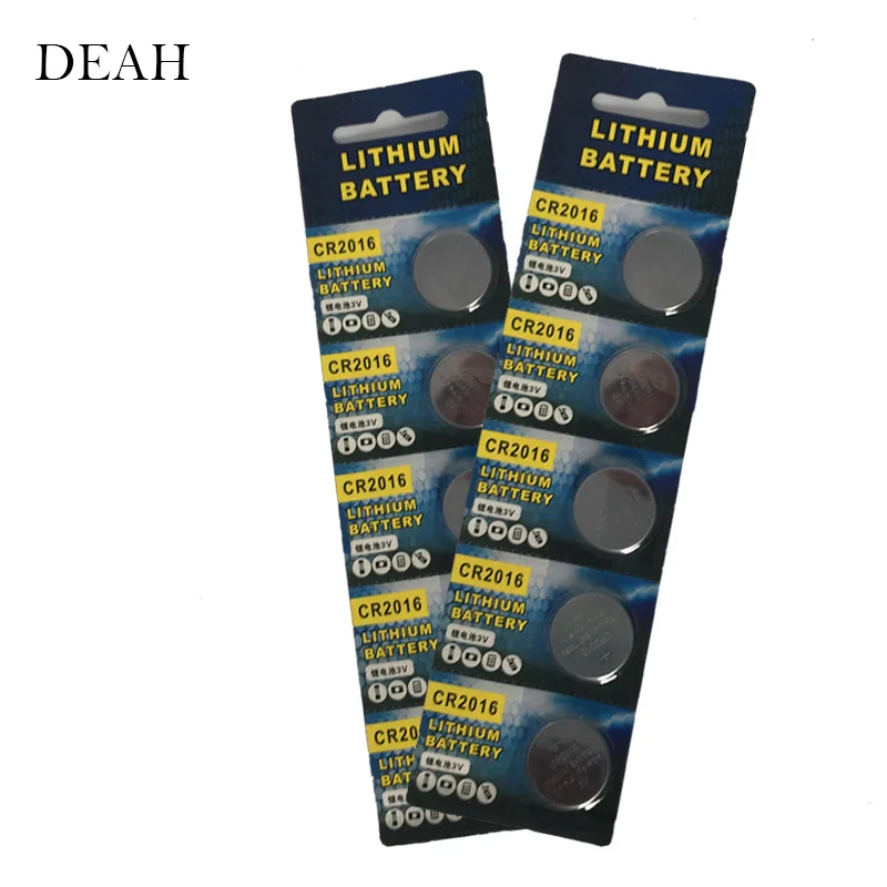 

10pcs CR2016 3V Lithium Li-ion Button Coin Battery LM2016 BR2016 DL2016 for Toy Remote control electronic Watch scale Car key