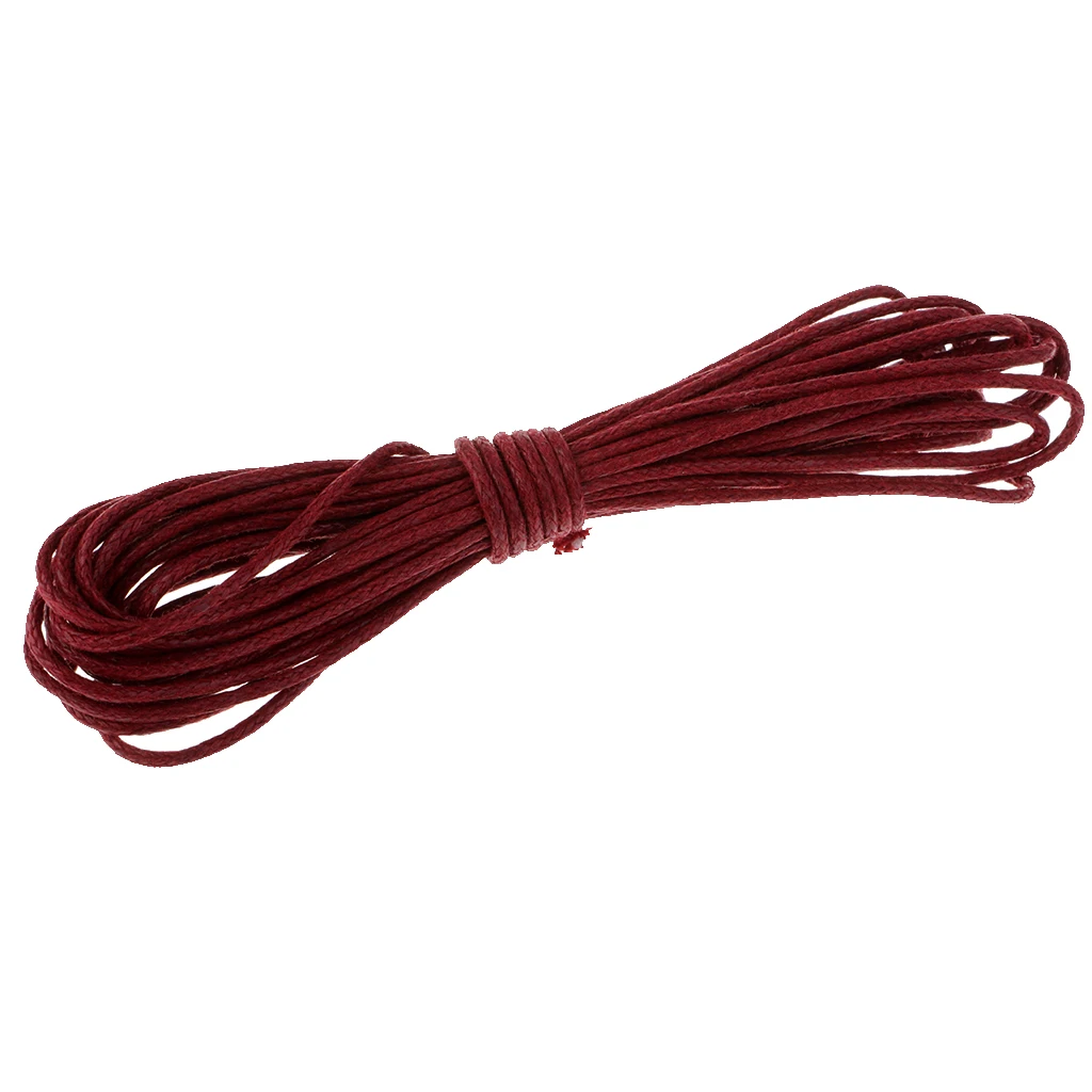 10yd 1.5mm Durable Handmade Leather String Jewelry Making Bracelet DIY Thread Cord for Necklace Bracelet Anklet Craft